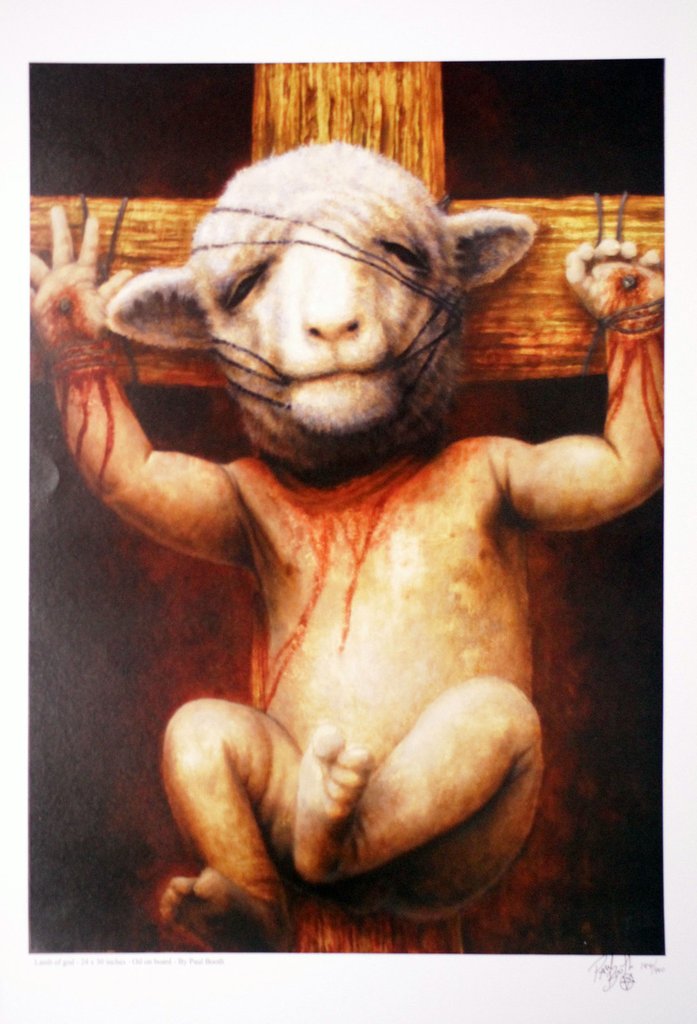 697x1024 Paul Booth - Lamb Of God Painting
