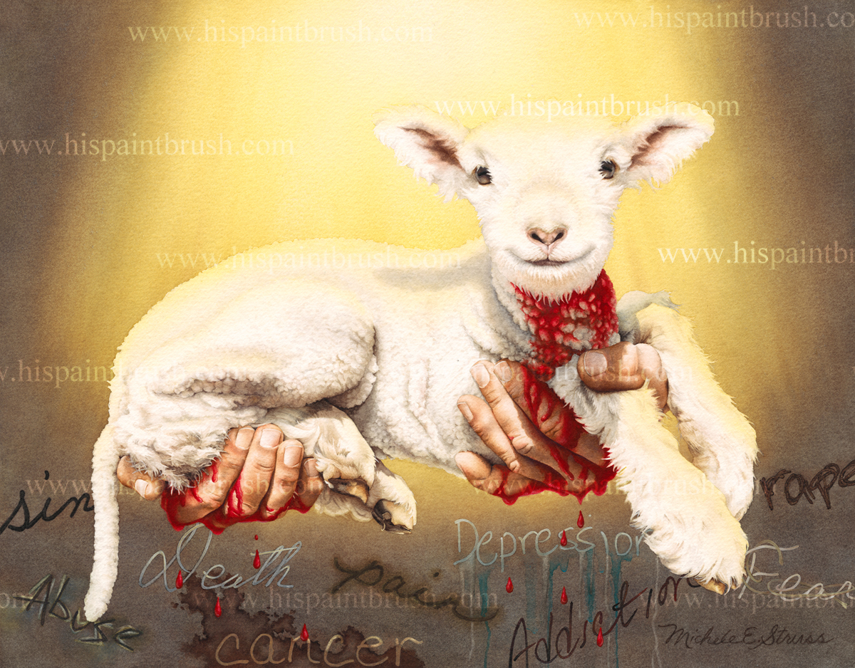 1200x938 Redemption - Lamb Of God Painting
