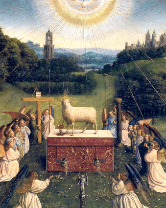 339x425 The Lamb Of God Com Holy Wood Celebritarianism - Lamb Of God Painting
