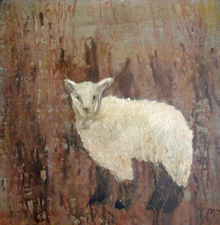 770x788 Saatchi Art The Lamb Painting By Mary Thompson - Lamb Painting