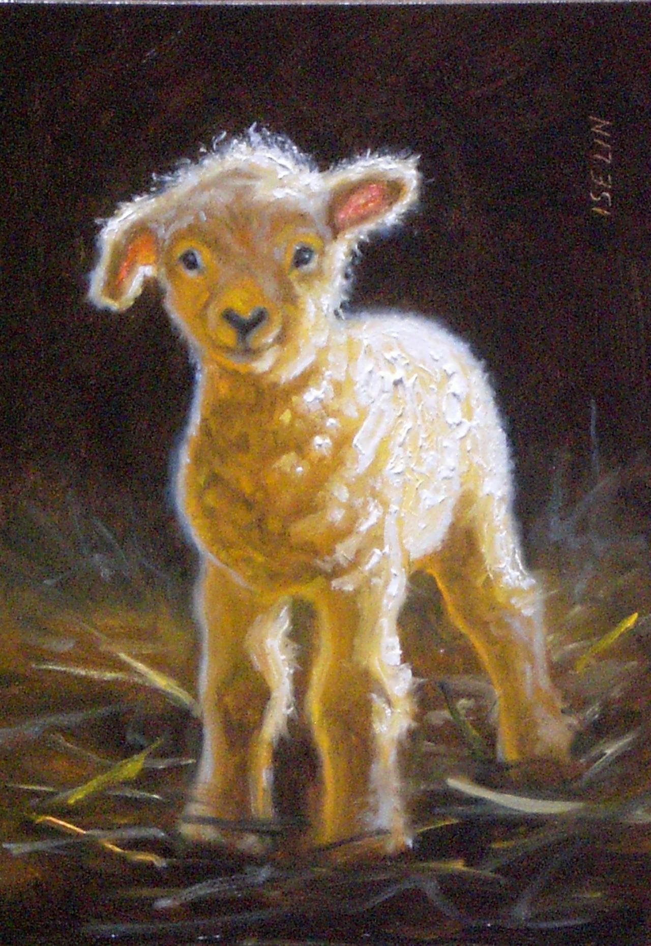1280x1860 Joy Cometh 5x7 Sheep Lambs, Animal And Paintings - Lamb Painting