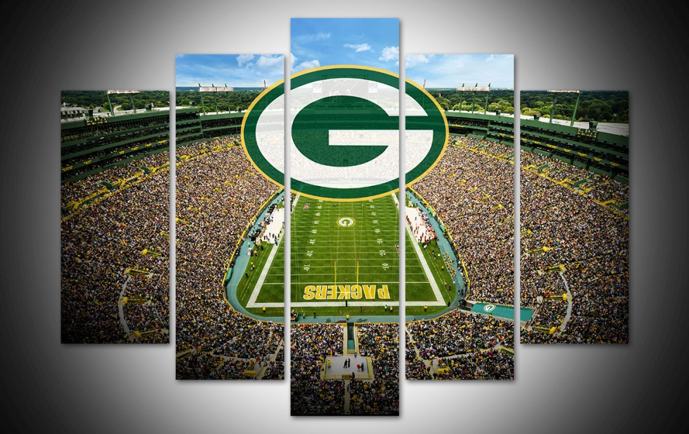 1000x630 Lambeau Field Wall Art Canvas Prints Geek Paintings - Lambeau Field Painting