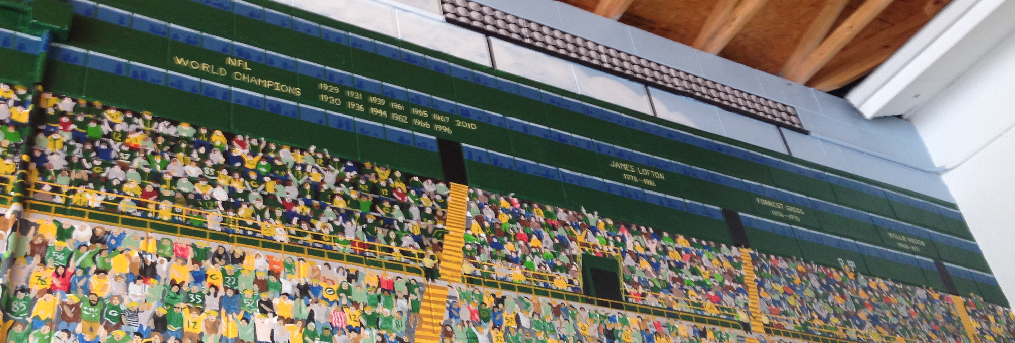 2000x677 Murals Mayo Media - Lambeau Field Painting