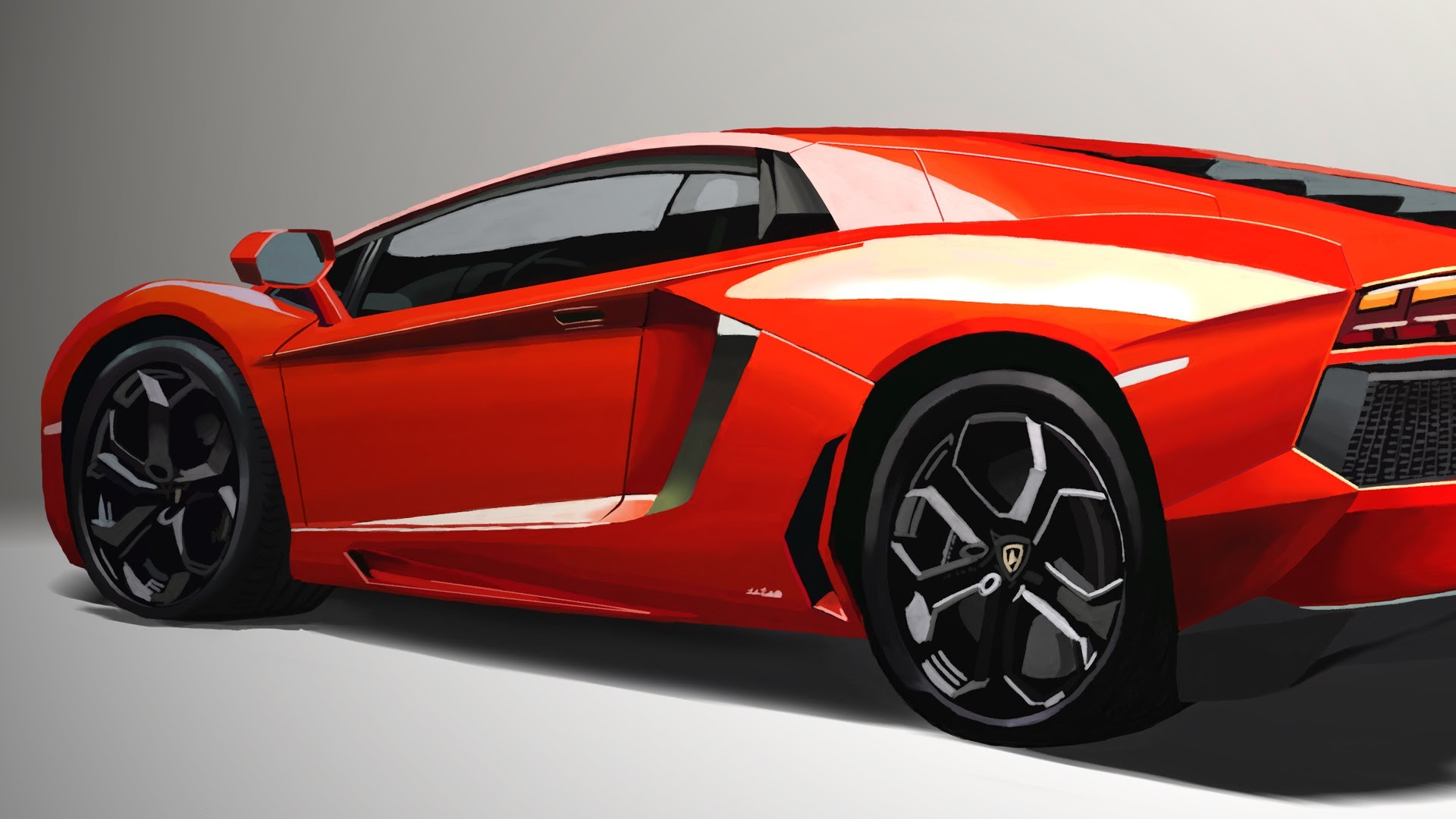1920x1080 Speed Painting - Lamborghini Aventador Painting