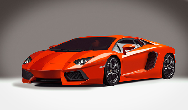 600x352 Lamborghini Digital Painting. On Behance - Lamborghini Painting