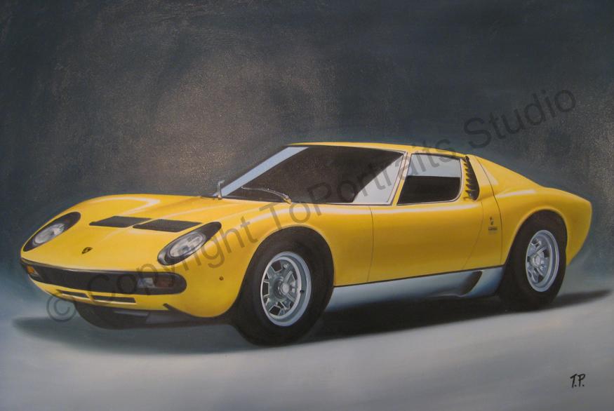 875x586 Lamborghini Miura Sv 1971 - Lamborghini Painting