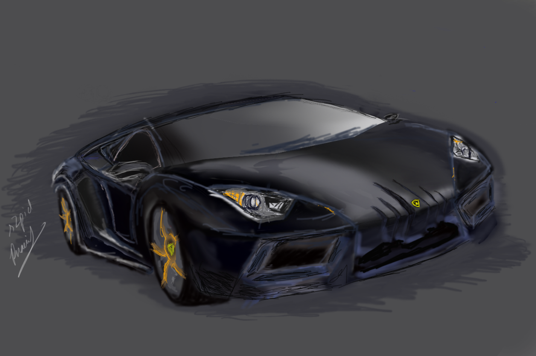 1096x728 Lamborghini Painting Attempt By Pnaich - Lamborghini Painting