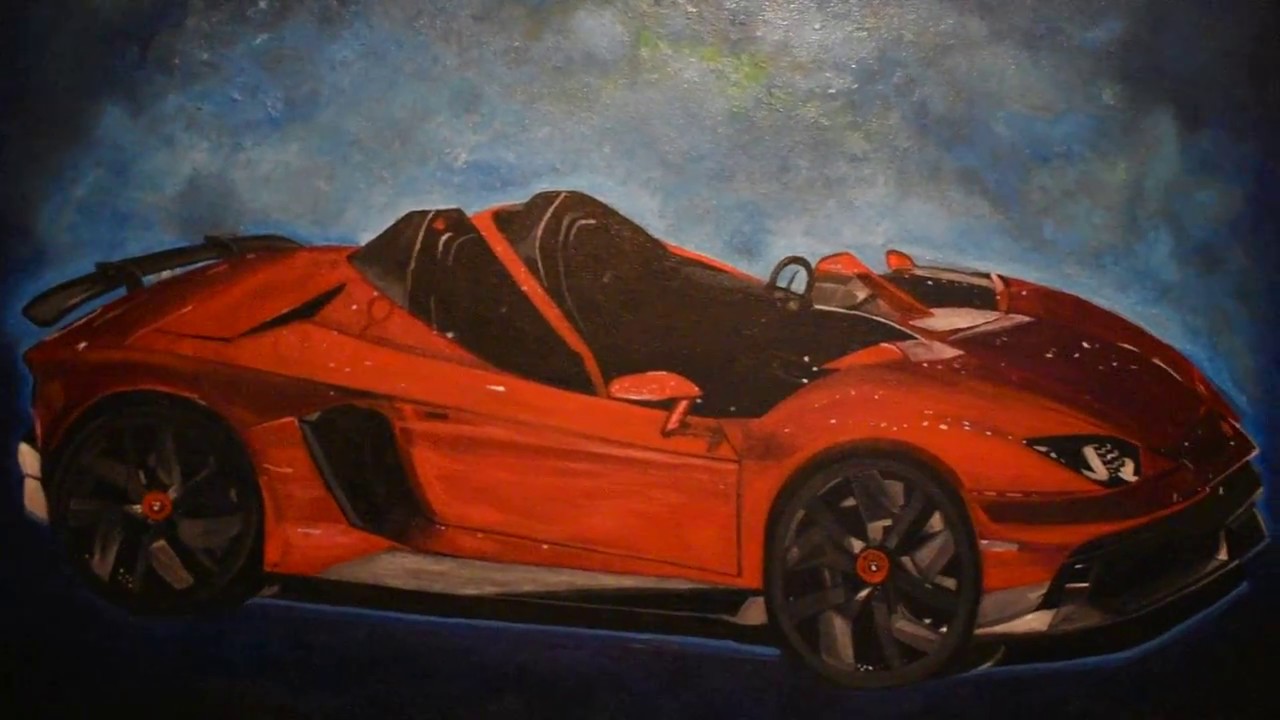 1280x720 Painting Lamborghini - Lamborghini Painting