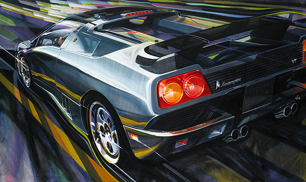600x358 Jay Koka Original Paintings And Online Catalog Of Automotive Fine - Lamborghini Painting