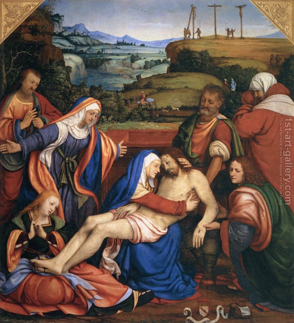1000x1097 Lamentation Over The Dead Christ Andrea Solari Reproduction 1st - Lamentation Of Christ Painting