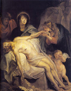 234x300 Oil Painting Anthony Van Dyck - Lamentation Of Christ Painting