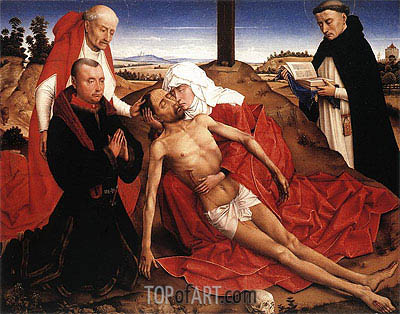 400x314 Pieta (Lamentation Of Christ) Van Der Weyden Painting - Lamentation Of Christ Painting