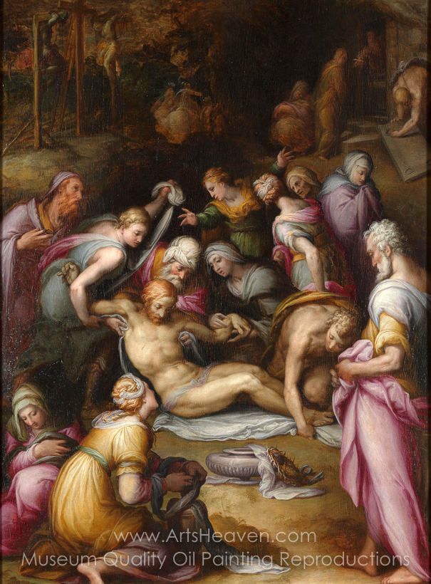 605x820 Reproduction Painting Giovanni Battista Naldini Lamentation - Lamentation Painting