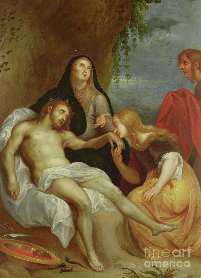 651x900 The Lamentation Painting By Anthony Van Dyck - Lamentation Painting