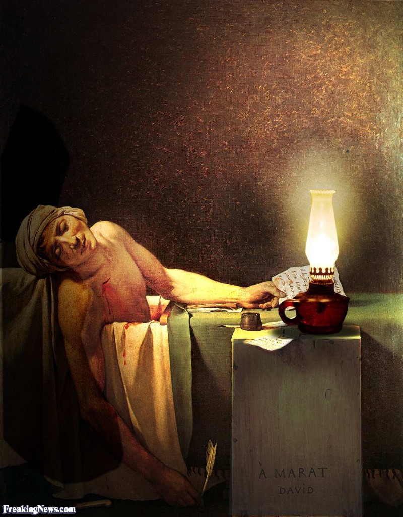 800x1024 Marat Painting - Lamp Painting