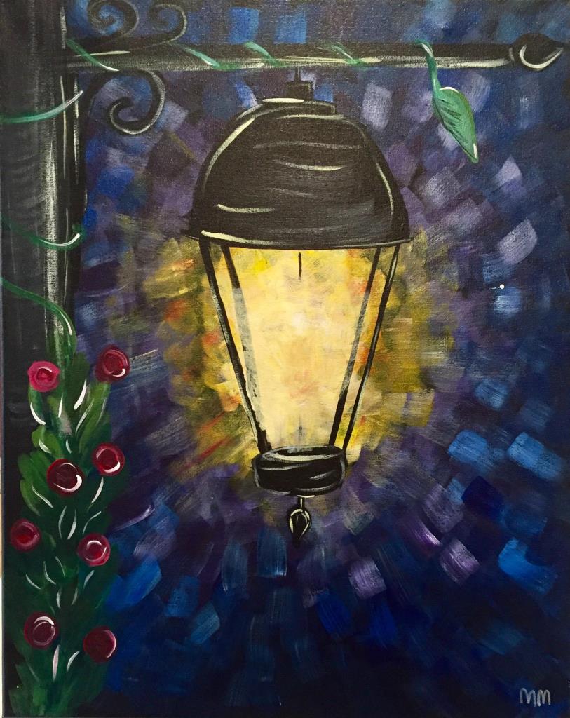 813x1024 Lets Paint! Lamp Post - Lamp Post Painting