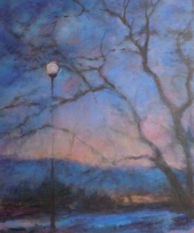 770x922 Saatchi Art The Lamp Post Painting By Teresa Knight - Lamp Post Painting