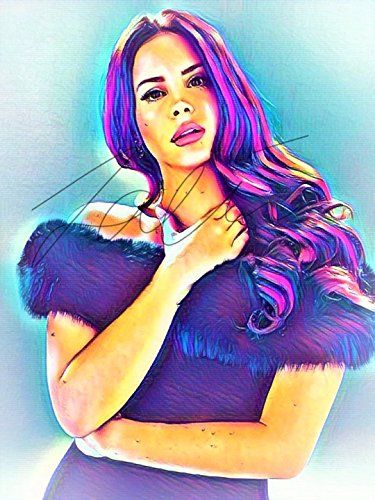 375x500 Lana Del Rey Abstract Drawing Print Poster Hand Drawn Pop Art - Lana Del Rey Painting