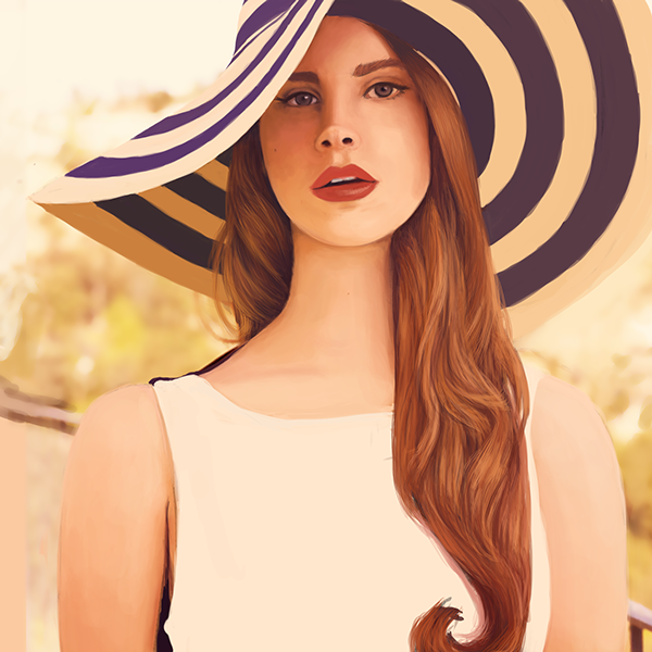 600x600 Lana Del Rey On Behance - Lana Painting