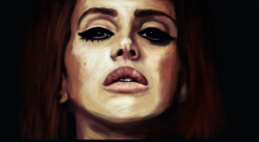 1024x562 Painting Lana Del Rey By Bjergsen - Lana Painting