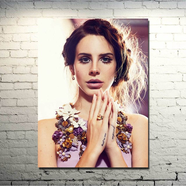 640x640 Ultraviolence Lana Del Rey Pop Music Singer Star Art Silk Poster - Lana Painting