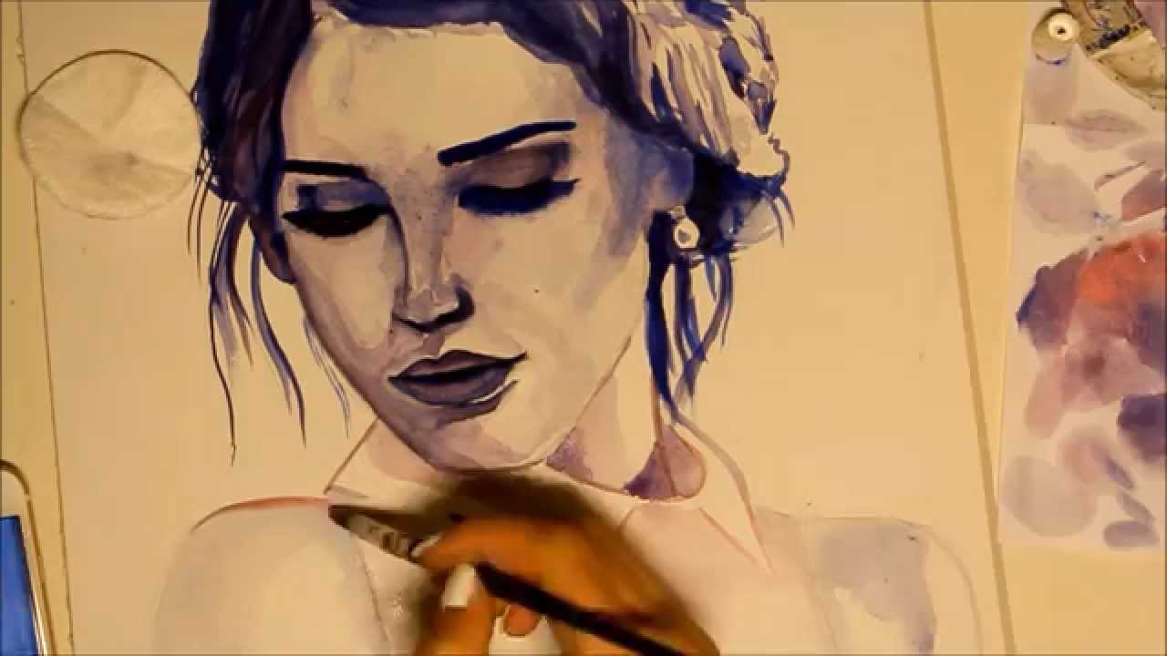 1280x720 Watercolor Painting - Lana Painting