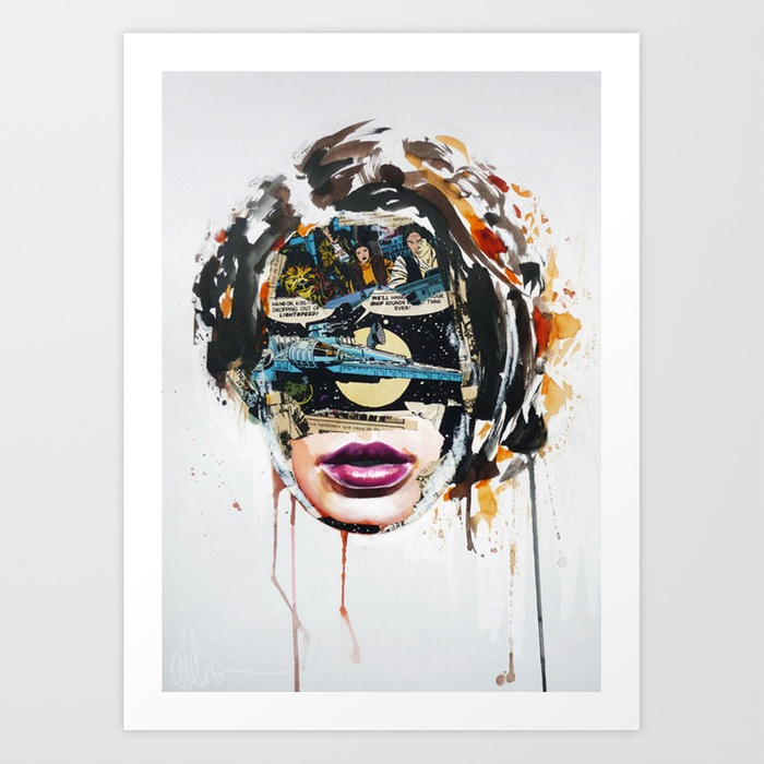 700x700 Lana Art Print By Sandraarts Society6 - Lana Painting