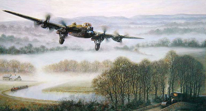 659x355 Lancaster, Published By D'Arcy Collection From A Painting By Bill - Lancaster Painting