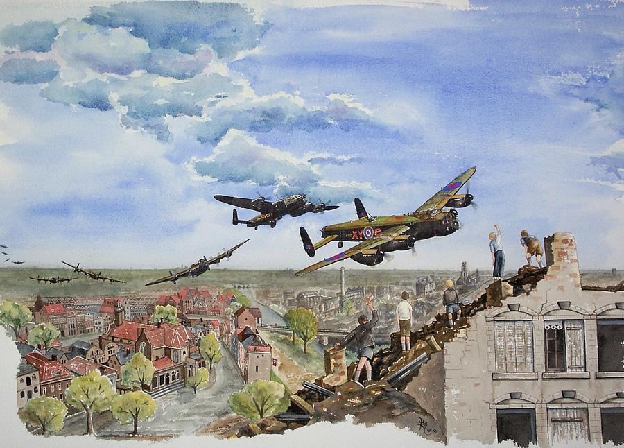 900x646 Operation Manna I Painting By Gale Cochran Smith - Lancaster Painting