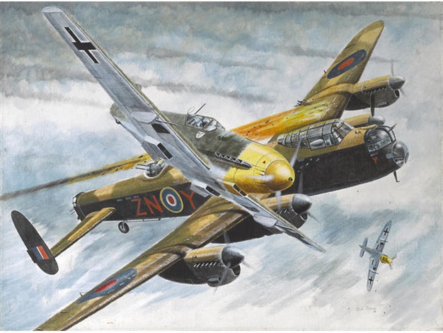 626x470 Raf Lancaster Painting By Bob Casey On Artnet - Lancaster Painting