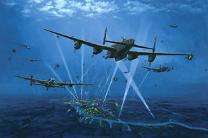 300x199 Avro Lancaster Raf Bomber Command Plane Aircraft Airplane Painting - Lancaster Painting