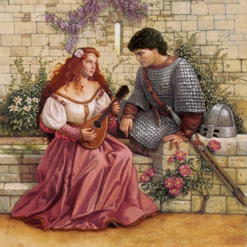 799x800 History And Women The Love Story Of Lancelot And Guinevere - Lancelot And Guinevere Painting