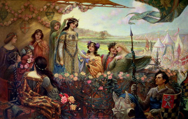 600x382 Lancelot And Guinevere Painting Herbert James Draper Oil Paintings - Lancelot Painting