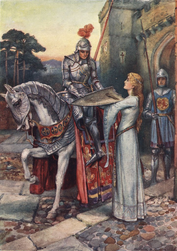 723x1024 Sir Lancelot And Elaine Posters Amp Prints By Arthur Dixon - Lancelot Painting
