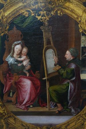 300x450 Lancelot Blondeel Saint Luke Painting The Madonna. Detail - Lancelot Painting