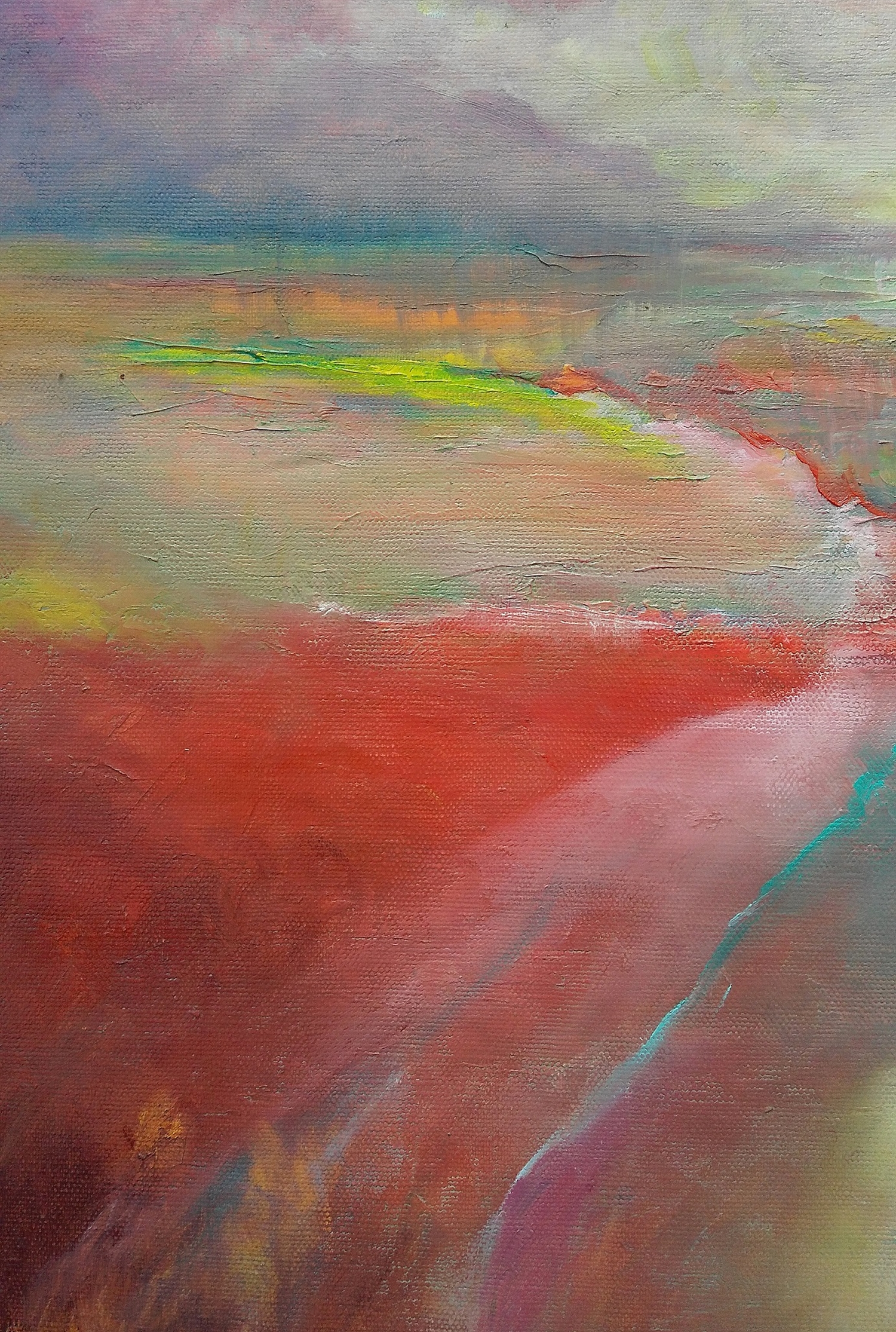 1500x2229 Land Of Hope Original Abstract Landscape Painting 50x50cm - Land Painting