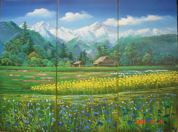 595x440 The Land Painting, Acanvaz Team Paintings Reproduction, We Never - Land Painting