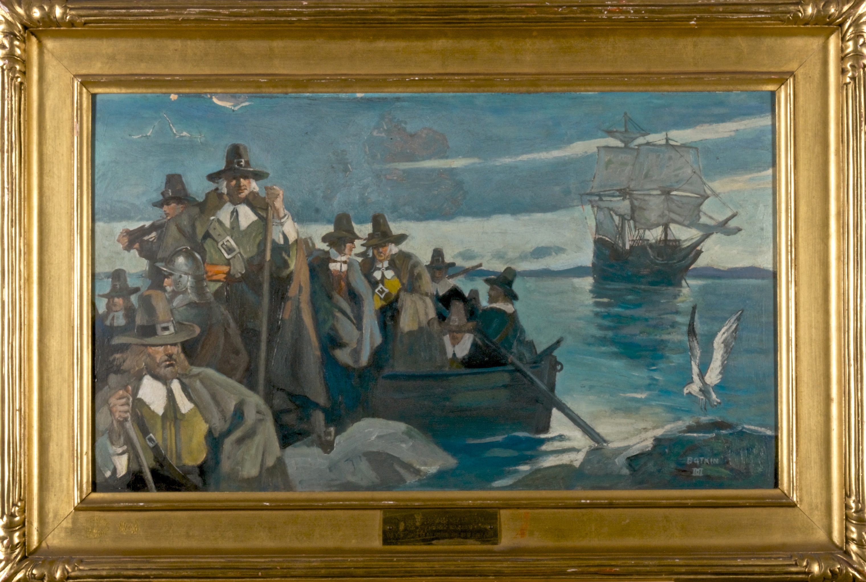 Pilgrims Paintings Search Result At PaintingValley Com   Landing Of The Pilgrims Painting 21 