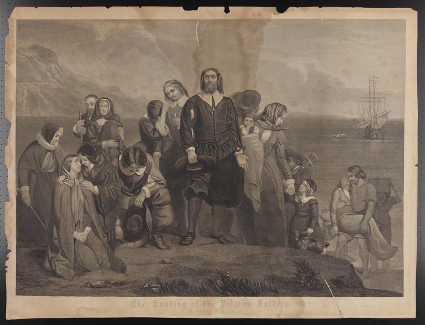 850x650 The Landing Of The Pilgrim Fathers In America, A.d. 1620 - Landing Of The Pilgrims Painting
