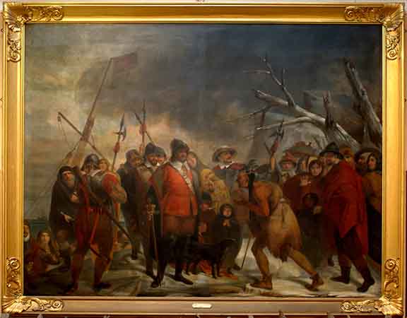 Landing Of The Pilgrims Painting At PaintingValley Com Explore   Landing Of The Pilgrims Painting 7 