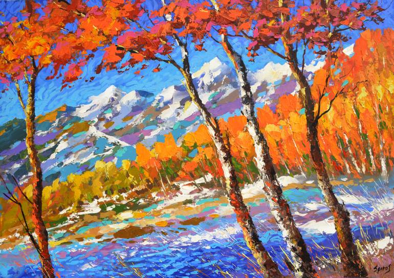 770x544 Saatchi Art Symphony Of Autumn - Landscape Oil Painting On Canvas