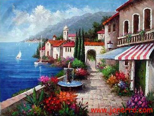 500x376 Landscape Oil Paintings On Canvas - Landscape Oil Painting On Canvas