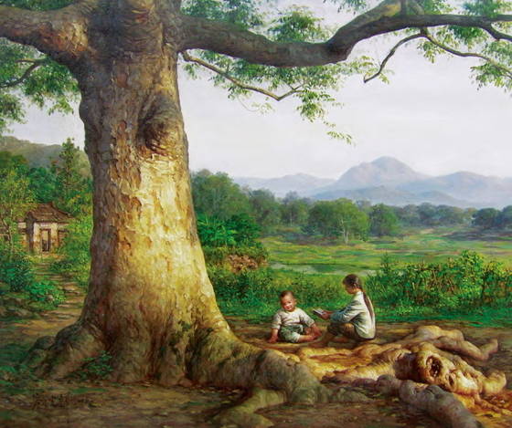 560x469 Cheap Handmade Landscapes Oil Painting On Canvas(Id4788350 - Landscape Oil Painting On Canvas