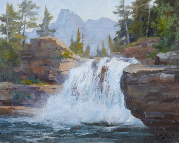 600x479 Landscape Painting, Artist Johannes Vloothuis, Watercolor, Oil - Landscape Painting Artists