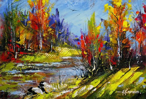 500x339 Landscape Painting. Artist Alexander Khodyukov (2) - Landscape Painting Artists