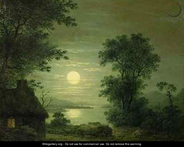 640x511 Landscape By Night - Landscape Painting Night