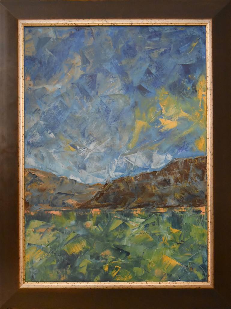 770x1032 Saatchi Art Palette Knife Landscape Painting By Kelly Hutchinson - Landscape Painting With Palette Knife