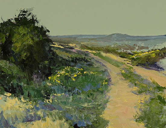 550x424 Contemporary Artists Of Colorado Colorado Landscape Palette Knife - Landscape Painting With Palette Knife