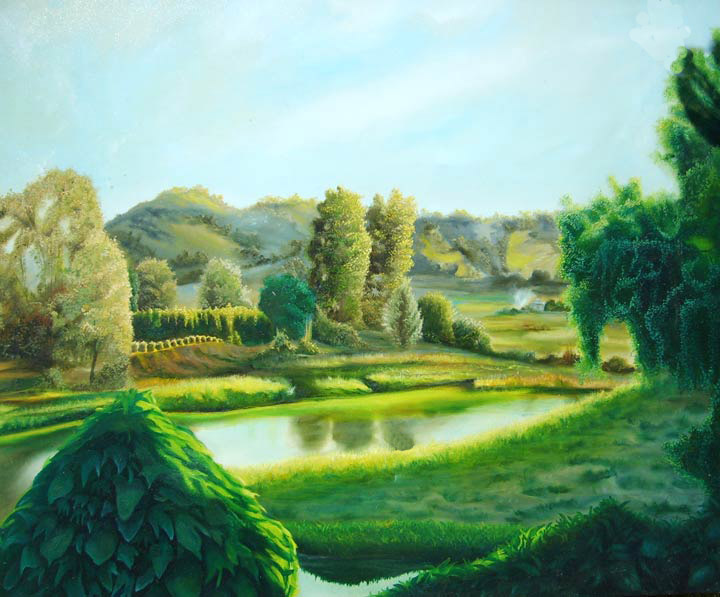 720x597 Landscape Paintings - Landscaping Painting Pictures