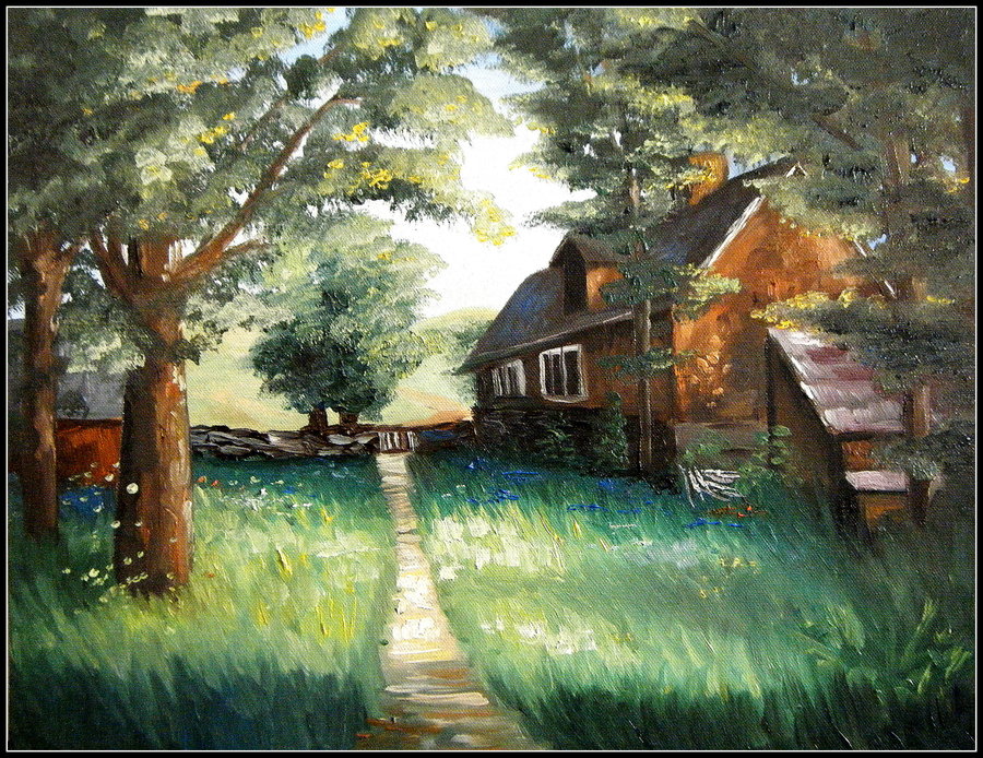 900x694 Landscape Painting By Jazz - Landscaping Painting Pictures